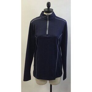 Mens Size Small Under Armour Zip Pullover Blue